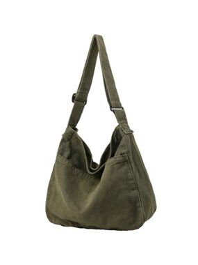 Canvas Tote Bag Large Hobo Crossbody Shoulder Bag for Women Men